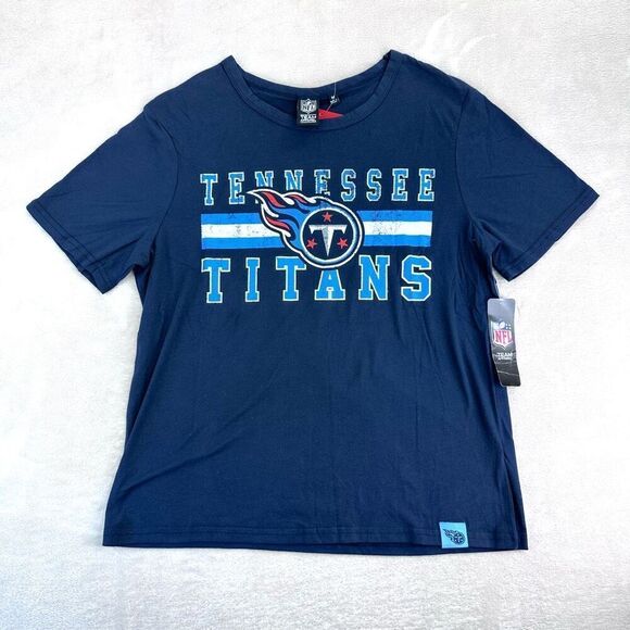 TENNESSEE TITANS T-Shirt Mens Medium Blue Football NFL Team‎ Tee NWT - Picture 1 of 5